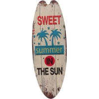 Tabla de surf colgante de madera para playa, decoración de pared de Bar Tropical temática de verano, bienvenido al Paraíso, letrero de puerta para habitación del hogar - details 7