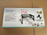 Mesa de refrigeración para ordenador portátil, soporte para tableta, mesa de cama, mesa de ordenador de aleación de aluminio, mesa pequeña plegable - details 2
