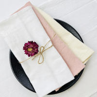 Servilletas de Algodón 100% Suaves y Reutilizables 4PCS Ideal para Comedores, Bodas, Fiestas, Restaurantes - details 5