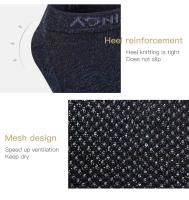 Calcetines Cortos de Cinco Dedos de Lana Merino AONIJIE E4822 para Correr y Maratón de Deporte Ático de Corte Bajo y Toesocks - details 14