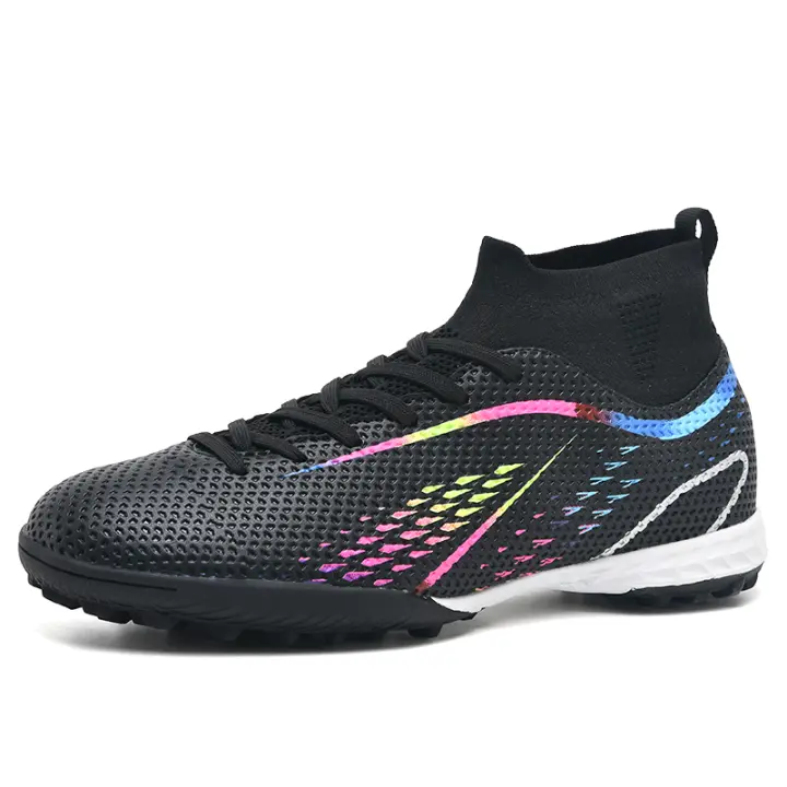 Botas de fútbol de alta calidad para hombre, zapatos de fútbol antideslizantes FG/TF, zapatos de entrenamiento resistentes al desgaste, botines de fútbol al aire libre para niño - 1