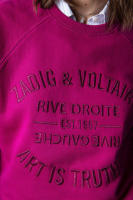Sudadera con capucha bordada de algodón rosa para mujer, Jersey clásico francés de nicho ZV, 24 principios de otoño, nuevo - details 27