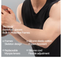 Kapvoe, gafas de baloncesto para hombre, gafas de fútbol a prueba de viento, gafas para deportes al aire libre, gafas de ciclismo resistentes a impactos de fútbol - details 1