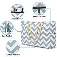 Bolsos de playa para mujer Bolso grande de playa impermeable Bolsos de playa con cremallera Bolso de piscina impermeable a prueba de arena Bolso grande - details 90