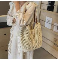Bolso H7 de gran capacidad para mujer, nuevo bolso de playa para vacaciones en la playa, bolso de mano tejido de paja para ir al trabajo - details 8