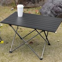 1 mesa plegable de aleación de aluminio 7050, mesa plegable resistente a los arañazos, adecuada para acampar al aire libre. - details 1