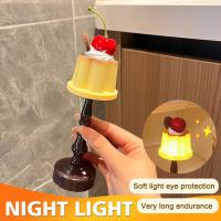 Luz LED nocturna de pudín Kawaii, lámpara de escritorio alimentada por batería, mesita de noche, dormitorio, Bar, decoración de habitación, atmósfera, luz para dormir, regalos para niños - details 1