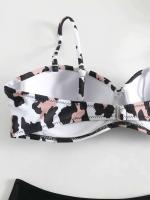 Conjunto de bikini push-pull para mujer, bikini sexy de encaje con lazo, traje de baño de dos piezas para mujer, traje de playa L 2024 - details 9