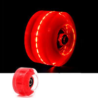 1PC Double Row Luminous Flashing Wheels Four-wheel Skates Accessories PU Roller Wheel - details 3