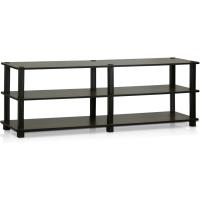 Soportes de TV sin Herramientas, Madera, Cerezo Oscuro y Negro - details 13