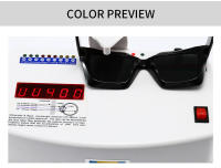 Toyear-gafas de sol cuadradas Vintage para hombre y mujer, lentes de sol de diseñador de marca de lujo, gafas de gran tamaño, UV400 - details 8