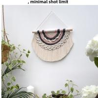 Colgante Bohemio Artesanal de Macramé Tapiz de Pared Tejido a Mano de Algodón Orgánico - details 8