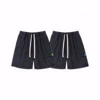 Pantalones Cortos de Logo Bordado de Stone Island Verano Pantalones Deportivos Casuales para Hombres, Cinco Bolsillos, Algodón Desgastado y Tendencia - details 12