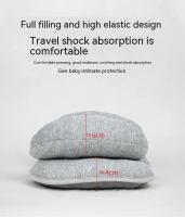 Almohada de protección para asiento de coche para bebé, almohada de soporte para cabeza y cuello, reposacabezas en forma de U, fijación corporal, cojín escolar antivuelco - details 5