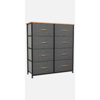 Cajonera de Tela Extraíble de 8 Cajones Comodidad para Sala de Estar, Dormitorio, Habitación Infantil Gris Oscuro - details 12