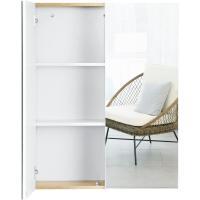 Armario de Baño con Espejo Armario Colgante de Pared con 2 Puertas y 3 Estantes - details 4