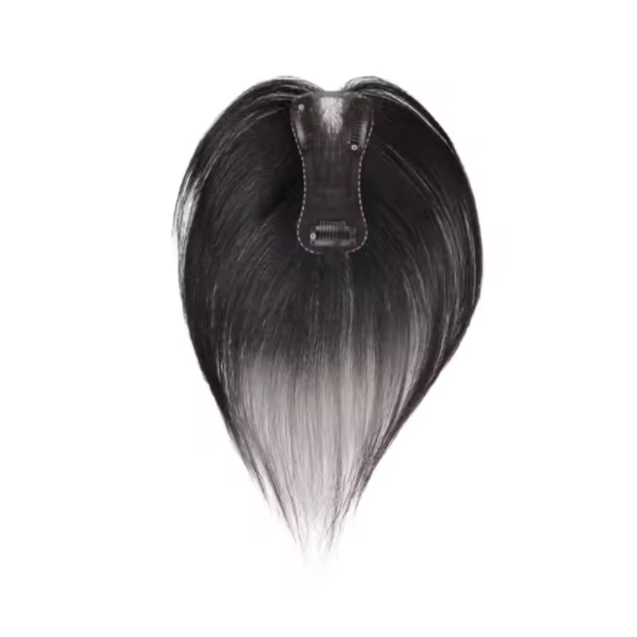 Flequillo falso Natural para mujer, flecos invisibles, peluca sintética, pieza de extensión con Clip esponjoso - 1