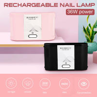 Lámpara de esmalte LED Tricolor plegable, secado UV, Kit de herramientas de Arte de uñas, 36W - details 14