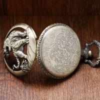 Reloj de Pulsera de Cuarzo Hueco de Tigre de Bronce de Lujo Premium Unisex Correa de Cuero - details 3