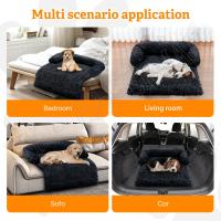 Sofá cama S-XXL para mascotas, cama calmante para perros, nido cálido, lavable, suave, Protector de muebles, manta para gatos, sofá cama para perros grandes - details 6