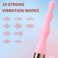 Empaque privado Vibrador Sexy de 10 velocidades para masaje de próstata con cuentas anales, tapón anal, estimulador de clítoris y punto G, masturbadores, juguetes sexuales para hombres - details 1