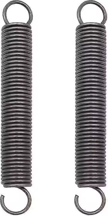 Resorte de extensión de 2 piezas, resorte comprimido extendido de acero, resortes de doble gancho - 2x18x150 mm - 1