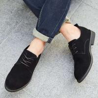 Zapatos de vestir de ante para hombre, zapatos Oxford formales con cordones, cómodos y suaves - details 1