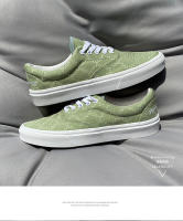 Zapatos de lona de estilo casual deportivo de tendencia versátil para parejas, hombres y mujeres, de talla grande, con suela baja y color verde aguacate. - details 6