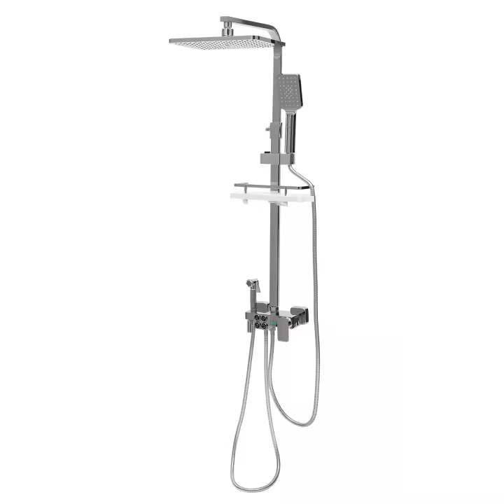 Sistema de ducha termostática, panel de ducha de lluvia, juego de ducha de masaje, ajuste de ducha con ducha de mano - 1