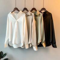 2025 camisa y blusas de primavera Jersey nuevo cárdigans mujer Top tejido coreano manga larga solapa botón elegancia dulce abrigos casuales - details 9