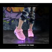 Zapatillas De Deporte Para Niño, Zapatos Luminosos Con Carga Usb De Malla De Dibujos Animados De Araña, Patines Deportivos Para Exteriores, Zapatos De Skate Para Niños Y Niñas, Zapatos Informales - details 18