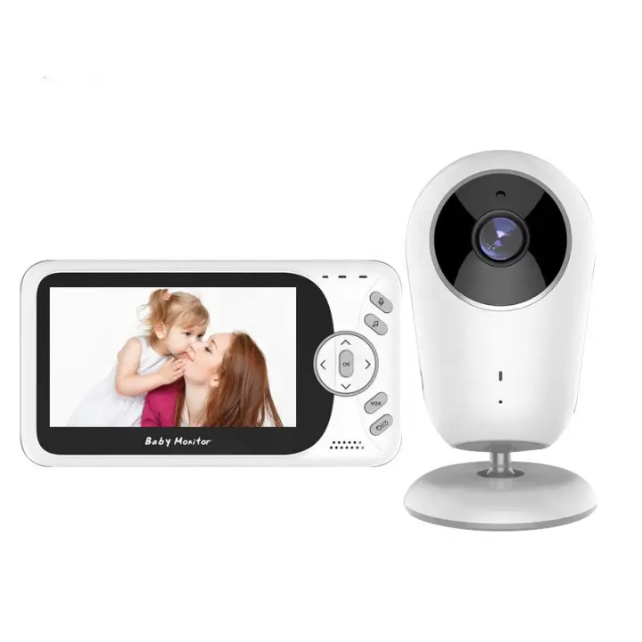 Monitor de vídeo de 4,3 pulgadas para bebé, cámara Pan Tilt de 2,4G, inalámbrico, Audio bidireccional, visión nocturna, cámara de seguridad para niñera - 1