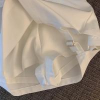 Falda corta de verano para mujer estilo irregular con lazo pantalones de mezclilla de moda - details 28