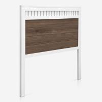 Cabecero Bora para Cama de 150 Fabricado en Madera Maciza de Pino insigni Acabado Blanco Satinado - details 7