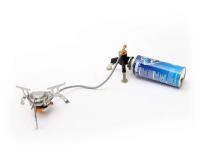 Accesorios y equipos, Conector para estufa portátil, Trípode para contenedor de gas de acero inoxidable, Suministros para acampar - details 0