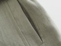TRAFZA-conjunto informal de 2 piezas para mujer, abrigos ajustados con cinturón Vintage, pantalones de pierna ancha drapeados con cordones de Color sólido - details 10