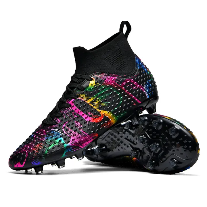 Zapatos de fútbol AG con tacos altos para entrenamiento juvenil, niños y adultos profesionales - 1