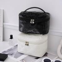 Bolsa de maquillaje de gran capacidad para mujer, bolsa cuadrada de mano para viaje, bolsa de baño con doble cremallera, bolsa de almacenamiento de cosméticos a prueba de polvo para el hogar - details 7