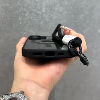 Funda de lujo con cordón transparente para teléfono Magsafe para iPhone 16 15 14 13 12 11 Pro Max, funda trasera con correa para muñeca y armadura a prueba de golpes - details 4