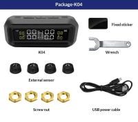 E-ACE Smart Car TPMS Auto sistema de monitoreo de dispositivos externos alarma de seguridad USB TMPS Sensor de presión de neumáticos - details 17