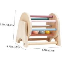 Tambor Textil Juguetes De Bebe Juguete para Niños Juguete Educativo para Niños Juguetes Sensoriales Madera Girar Bebé Kit - details 1