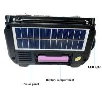 Portátil de alta sensibilidad FM AM SW Radio carga Receptor solar de emergencia manivela Bluetooth altavoz reproductor de música Audio AUX - details 10