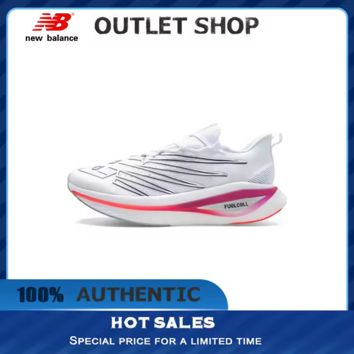 【100% AUTÉNTICO】 NB FuelCell White " Zapatillas WRCELLE3 Zapatillas deportivas de moda unisex para correr para hombres y mujeres apliques LETEN - 1