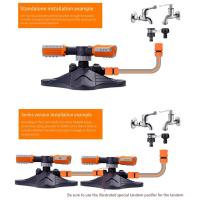 Aspersor giratorio de 360 grados para el riego totalmente automático del césped Rotación de 360°, adecuado para céspedes de campos de golf domésticos, aspersores de paisajismo - details 2
