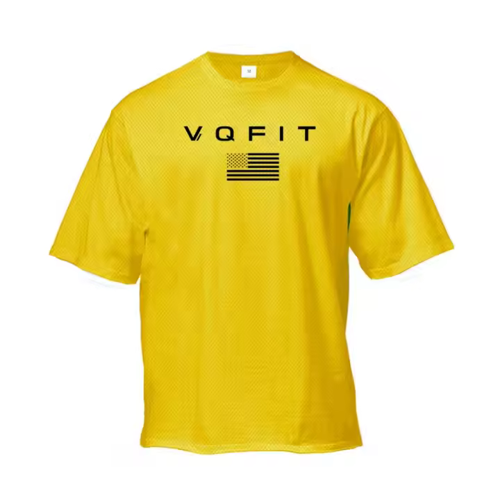 New Casual Oversized Loose T-shirt Short Sleeved Men's Fashion Hip Hop Couple Wear Summer Breathable Quick Dry Gym Fitness Tops - 1
