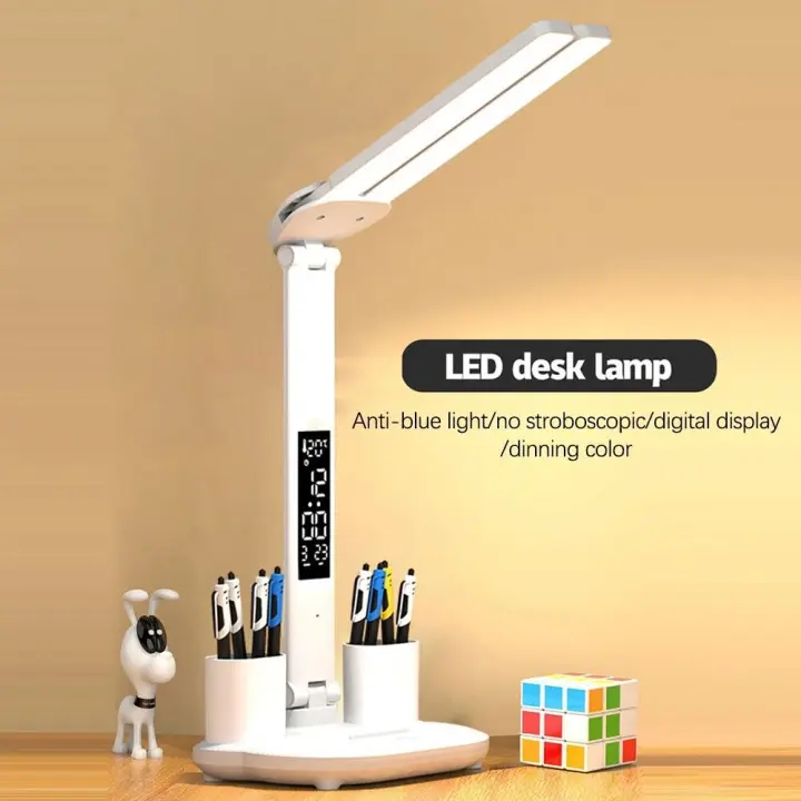 Lámpara de Escritorio LED Regulable Lámpara de Lectura para Oficina con Portalápices - 1