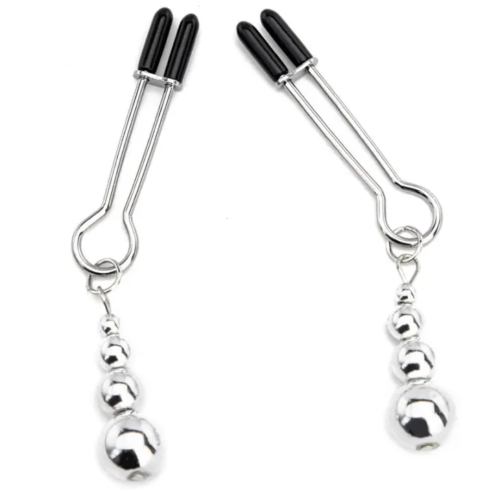 Pinzas de Metal para pezones, anillo de campana, esclavo BDSM, Bondage para pecho, restricción, juguete sexual para mujeres, juego de pareja - 1