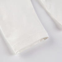 BUNO-Tops informales de punto liso con hombros descubiertos, camisetas de otoño de manga larga con cuello oblicuo conciso para mujer, camisetas deportivas irregulares - details 17