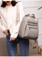 Mochila de viaje informal para mujer, bolso de mano de gran capacidad, monedero negro de hombro Oxford impermeable. - details 7