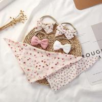 Set de Diadema de Alimentación de Bebé de Muselina de Algodón 3 piezas: Toalla de Saliva con Estampado Triangular, Diadema de Tie Neonatal, Pañuelo de Alimentación de Bebé - details 5